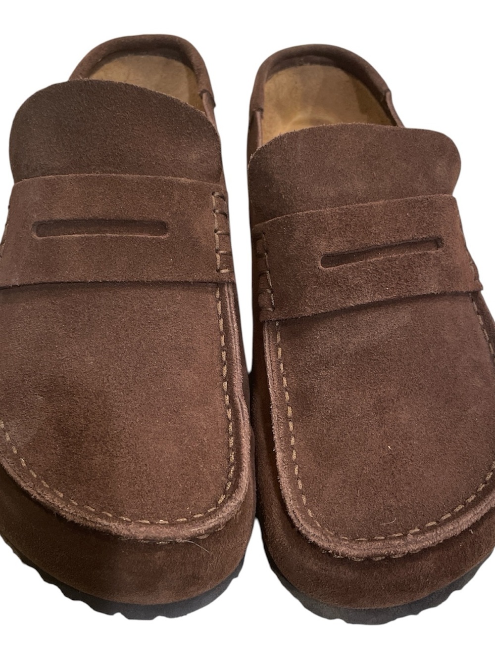 Birkenstock Women's Naples Wrapped Suede Leather Clogs ( with box) - Picture 2 of 6